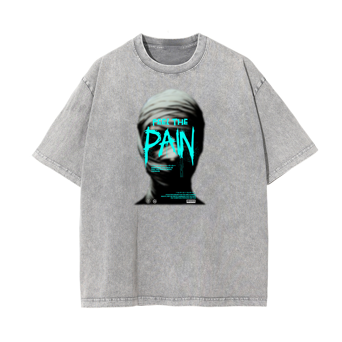 Mid Weight Faded Gangsta Graphic Tee-INNBLAC Fashion Apparel