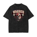 Vintage Washed Gangsta Pattern Tee-INNBLAC Fashion Apparel