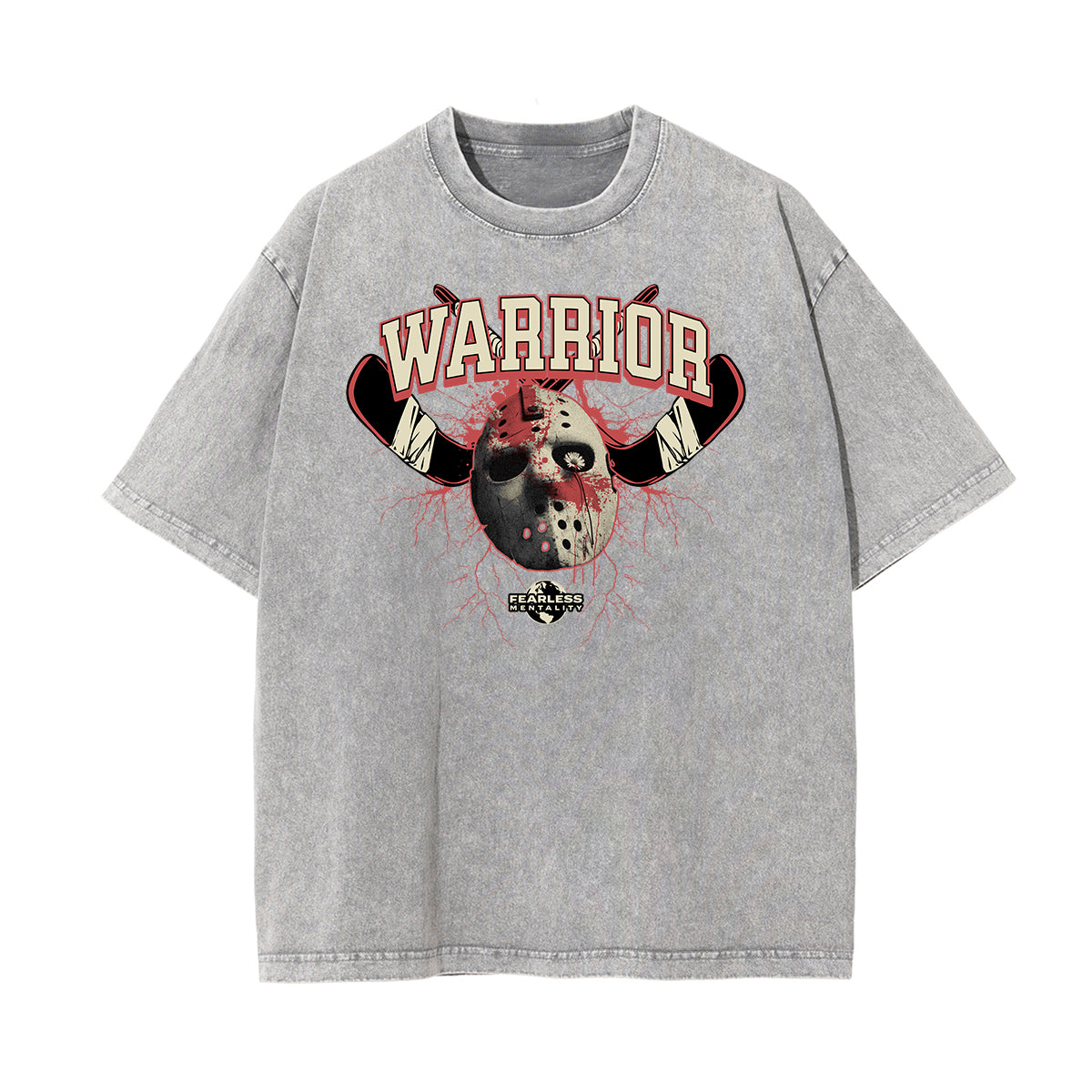 Mid Weight Faded Gangsta Graphic Tee-INNBLAC Fashion Apparel