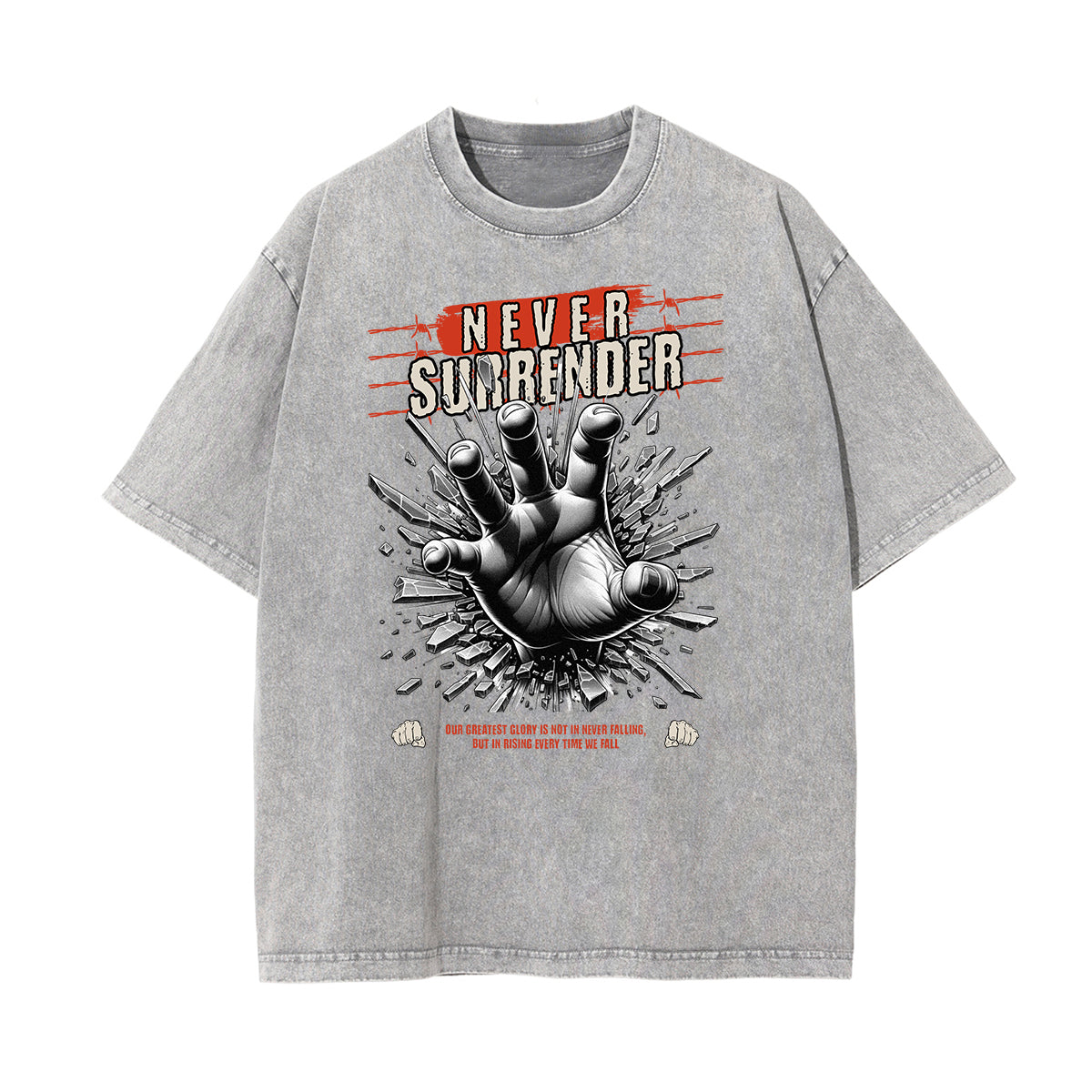 Mid Weight Faded Gangsta Graphic Tee-INNBLAC Fashion Apparel