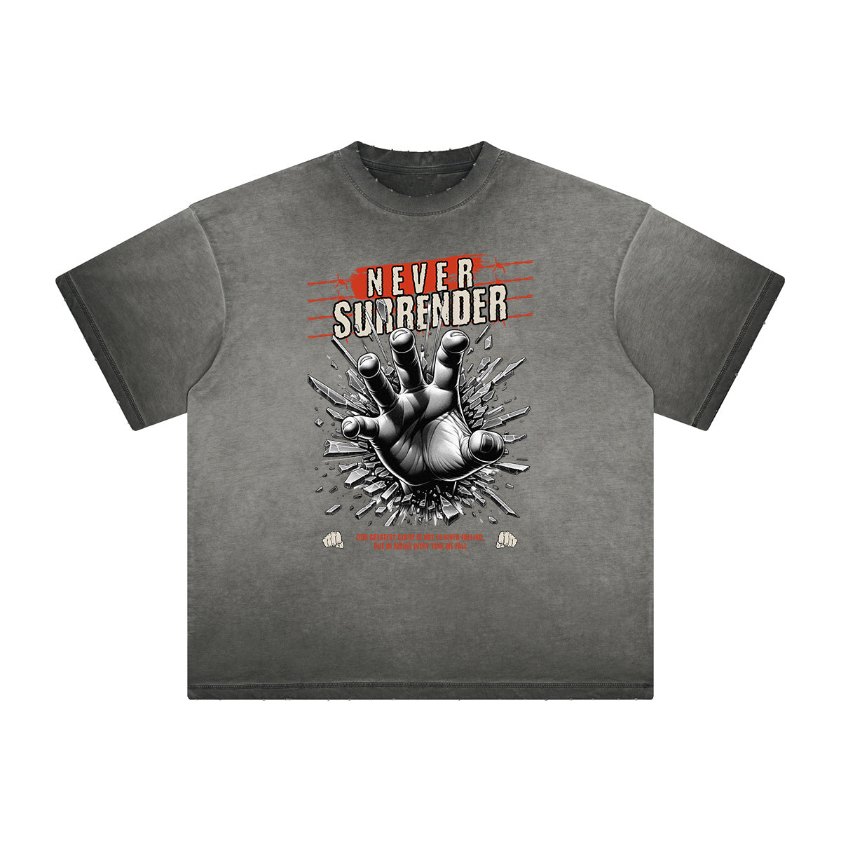Thick Faded Gangsta Graphic Tee-INNBLAC Fashion Apparel