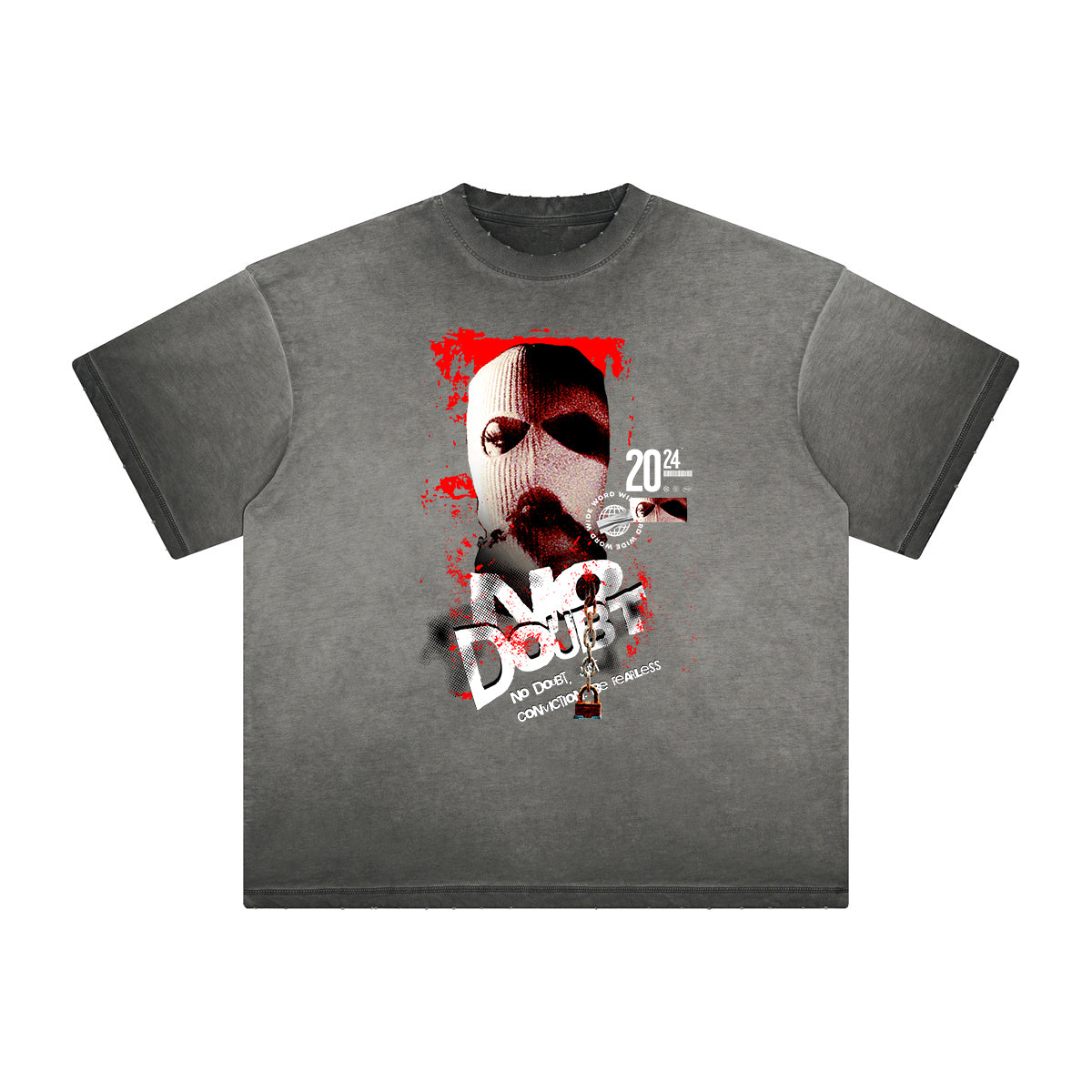 Thick Faded Gangsta Graphic Tee-INNBLAC Fashion Apparel