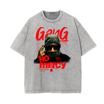 Mid Weight Faded Gangsta Graphic Tee-INNBLAC Fashion Apparel
