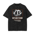 Vintage Washed Gangsta Pattern Tee-INNBLAC Fashion Apparel