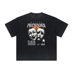 Heavyweight Gangsta Graphic Tee-INNBLAC Fashion Apparel
