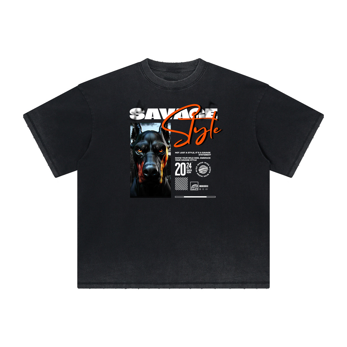 Heavyweight Gangsta Graphic Tee-INNBLAC Fashion Apparel