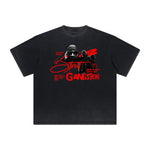 Heavyweight Gangsta Graphic Tee-INNBLAC Fashion Apparel