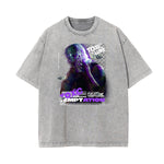 Stone Wash Gangsta Graphic Tee-INNBLAC Fashion Apparel
