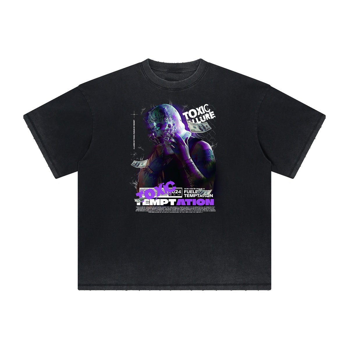 Heavyweight Gangsta Graphic Tee-INNBLAC Fashion Apparel
