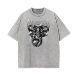 Stone Wash Gangsta Graphic Tee-INNBLAC Fashion Apparel