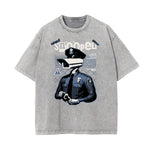 Stone Wash Gangsta Graphic Tee-INNBLAC Fashion Apparel