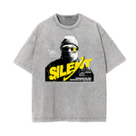 Stone Wash Gangsta Graphic Tee-INNBLAC Fashion Apparel