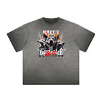 Heavyweight Distressed Rebel Soul Graphic Tee-INNBLAC Fashion Apparel