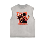 Sleeveless Rebel Soul Gangsta Pattern Tee-INNBLAC Fashion Apparel