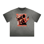 Heavyweight Distressed Rebel Soul Graphic Tee-INNBLAC Fashion Apparel