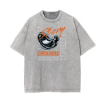 Faded Chrome Y2K Streetwear Pattern Tee