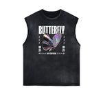 Sleeveless Chrome Y2K Streetwear Graphic Tee