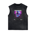 Sleeveless Chrome Y2K Streetwear Graphic Tee