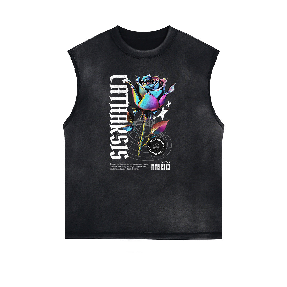 Sleeveless Chrome Y2K Streetwear Graphic Tee