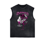 Sleeveless Chrome Y2K Streetwear Graphic Tee