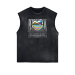 Sleeveless Chrome Y2K Streetwear Graphic Tee