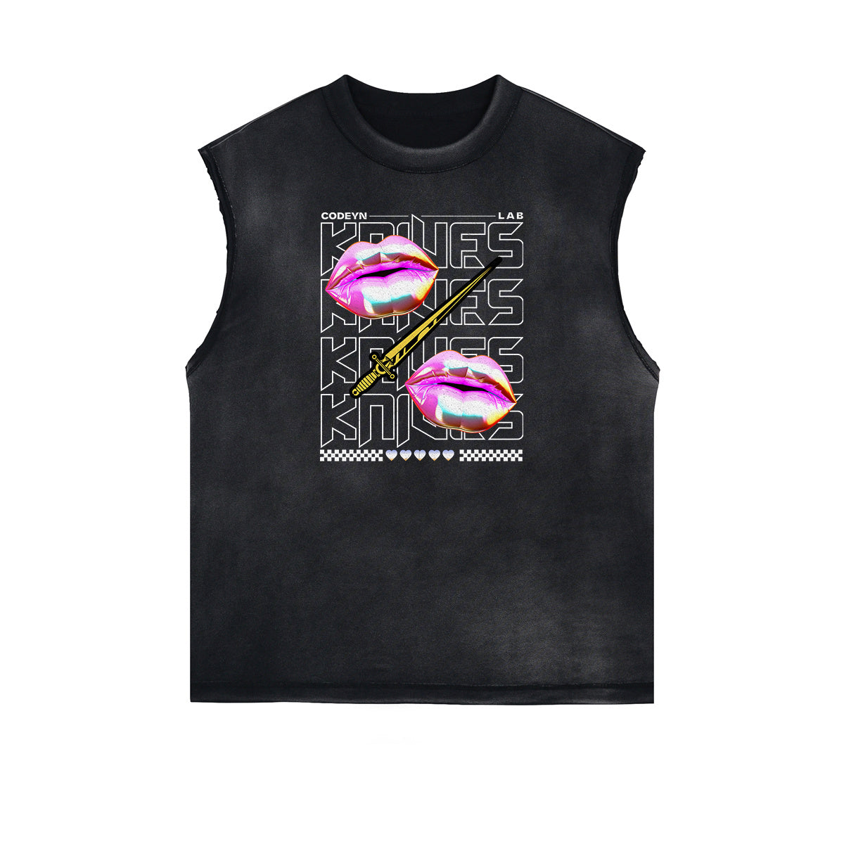 Sleeveless Chrome Y2K Streetwear Graphic Tee