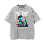 Camiseta Vanquisher lavada con estampado neón Y2K