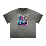 Distressed Vanquisher Neon Y2K Pattern Tee