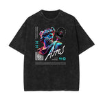 Faded Vanquisher Neon Y2K Graphic Tee