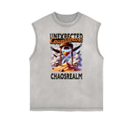 Faded Vintage Illustration Art Pattern Tank Top