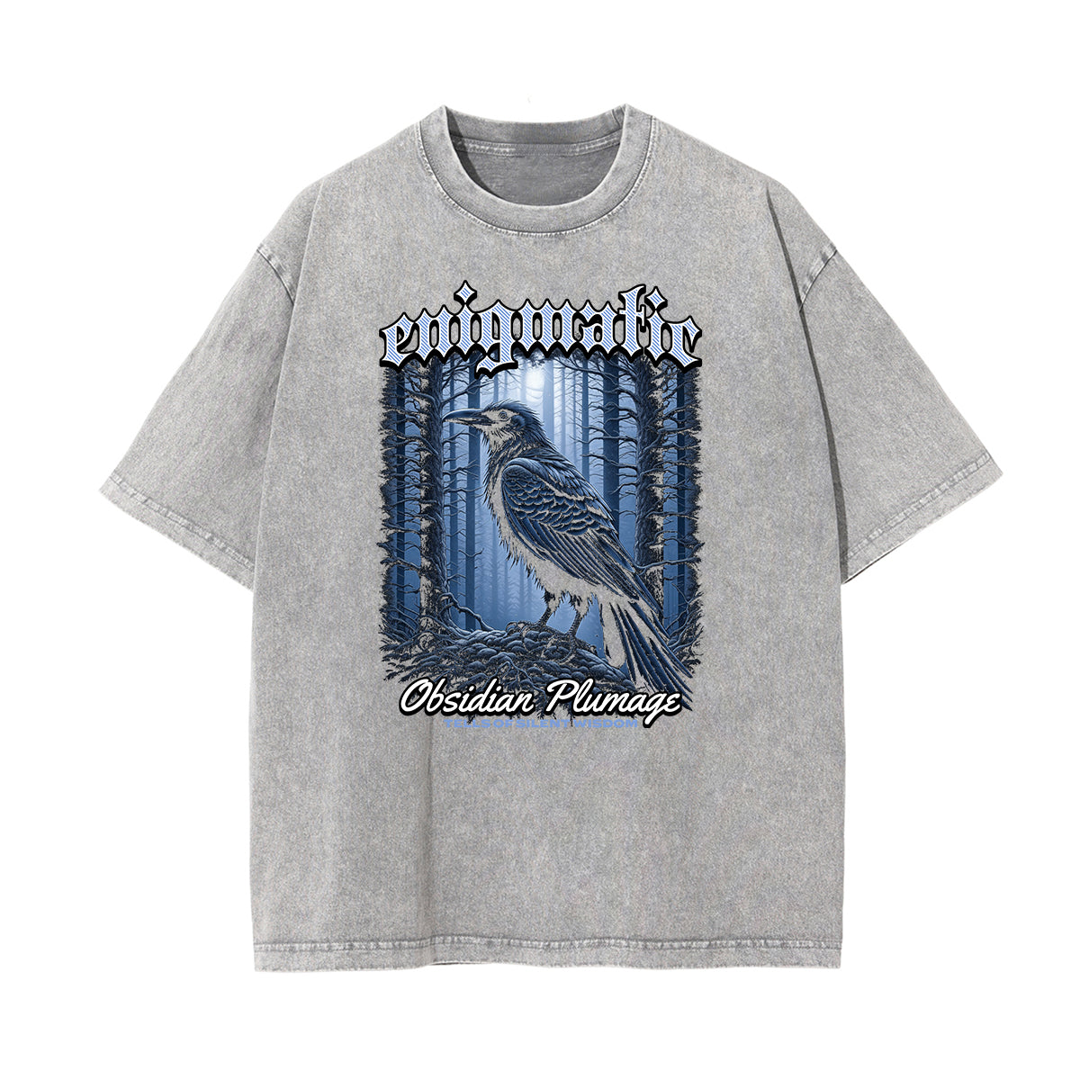 Camiseta gráfica con ilustración descolorida y lavada