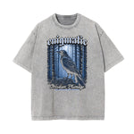 Camiseta gráfica con ilustración descolorida y lavada