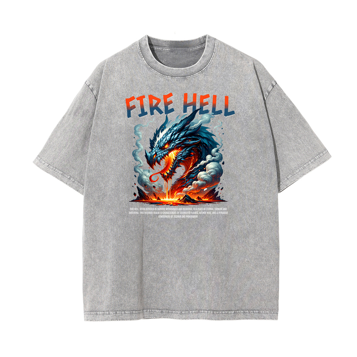 Camiseta gráfica con ilustración descolorida y lavada
