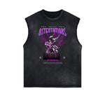Sleeveless Celestial & Angel Statue Tee