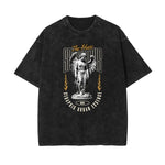 Washed Celestial & Angel Statue Pattern Tee