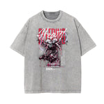 Camiseta con gráficos de ángel y celestial lavados a la piedra