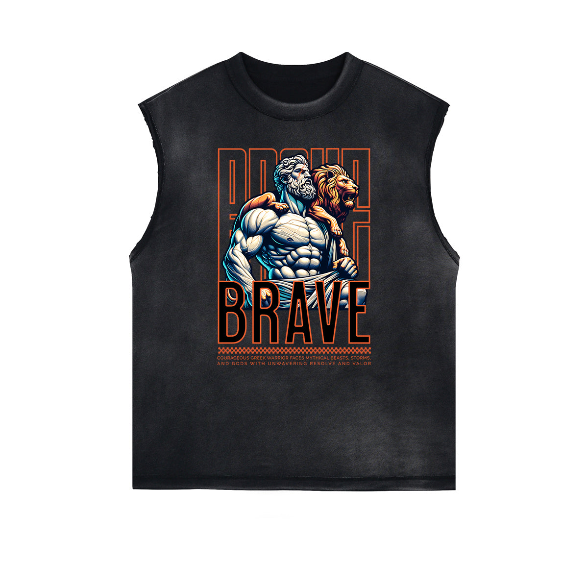 Faded Angel & Celestial Graphic Sleeveless Tee