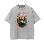 Camiseta con gráficos de ángel y celestial lavados a la piedra