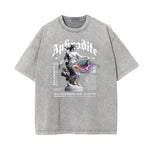 Camiseta con gráficos de ángel y celestial lavados a la piedra