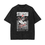 Camiseta gráfica Zeus con lavado a la piedra