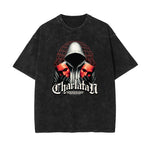 Stone Wash Streetwear Graphic Tee-INNBLAC Fashion Apparel