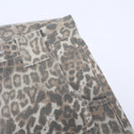Leopard Print High Waist Wide Leg Pants