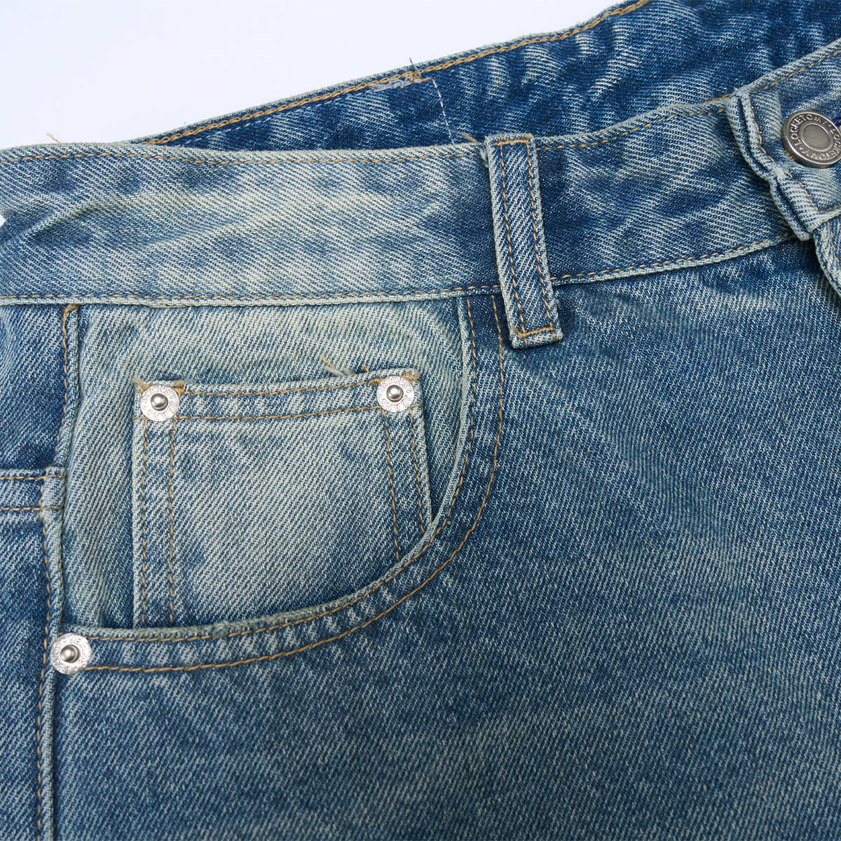 High Rise Wide Leg Vintage Light Wash Jeans