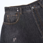 Paint Splatter Vintage Washed Straight Leg Jeans