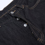 Wide Leg Dark Denim Jeans Classic Fit