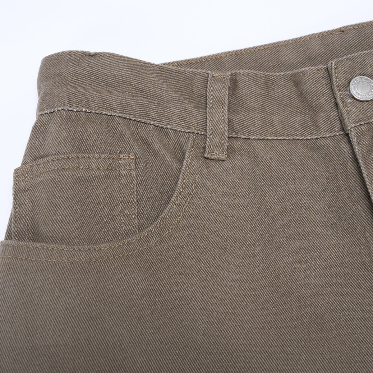 Curved Wide Leg High Waist Clean Stitch Workwear Pants