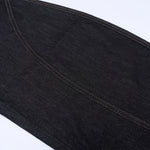 Curved Seam Wide Leg Denim Trousers Dark Indigo Wash