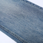 Distressed Hem Light Wash Wide Leg High Rise Jeans