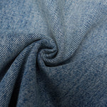 Distressed Hem Light Wash Wide Leg High Rise Jeans