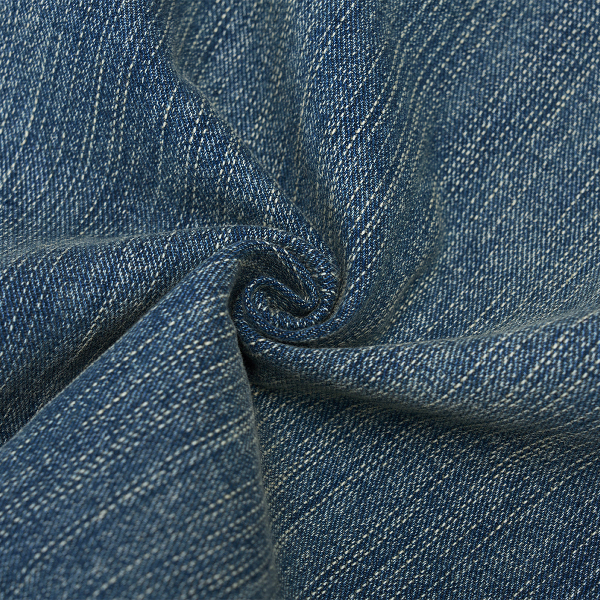 Vintage Contrast Fade Dark Wash Curved Wide Leg Jeans